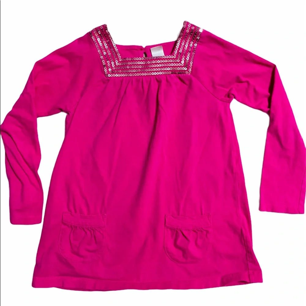 Carter’s Girls Size 6 Long Sleeve Pink Tunic Top